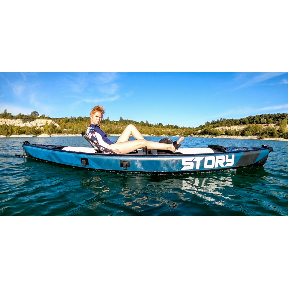 Kayak inflable de pedales para 1 persona