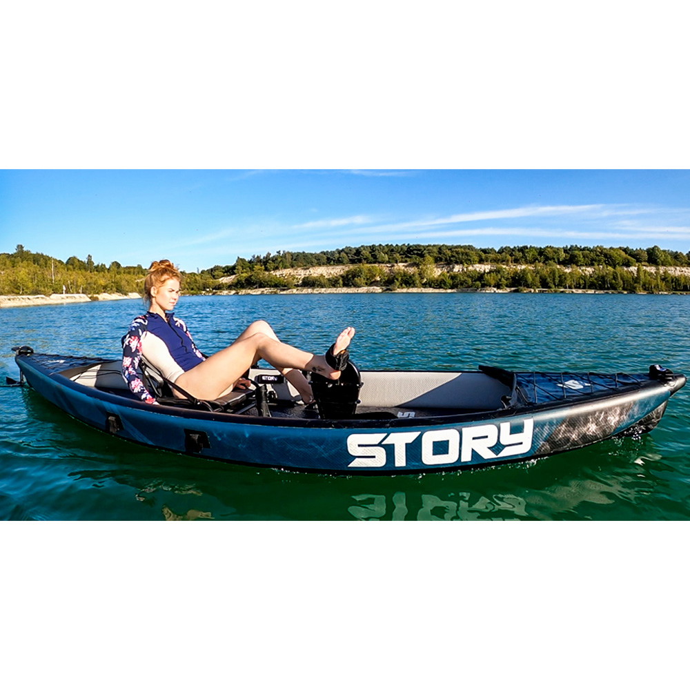 Kayak inflable de pedales para 1 persona