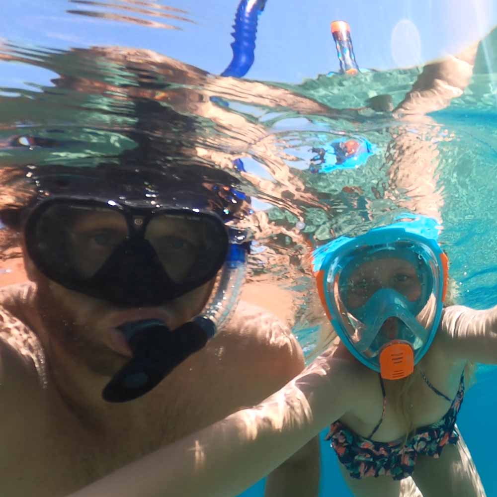 Annox Deep Máscara de buceo de cara completa para niños