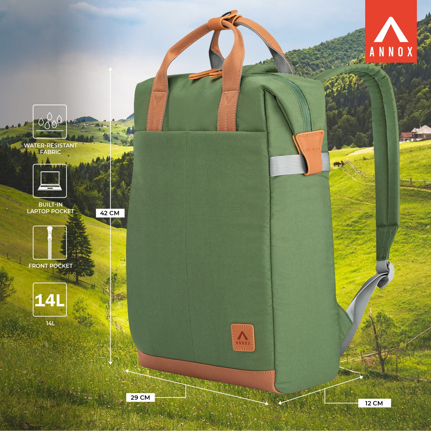 Mochila Annox Sigue Tu Pasión – Mochila resistente al agua en material reciclado