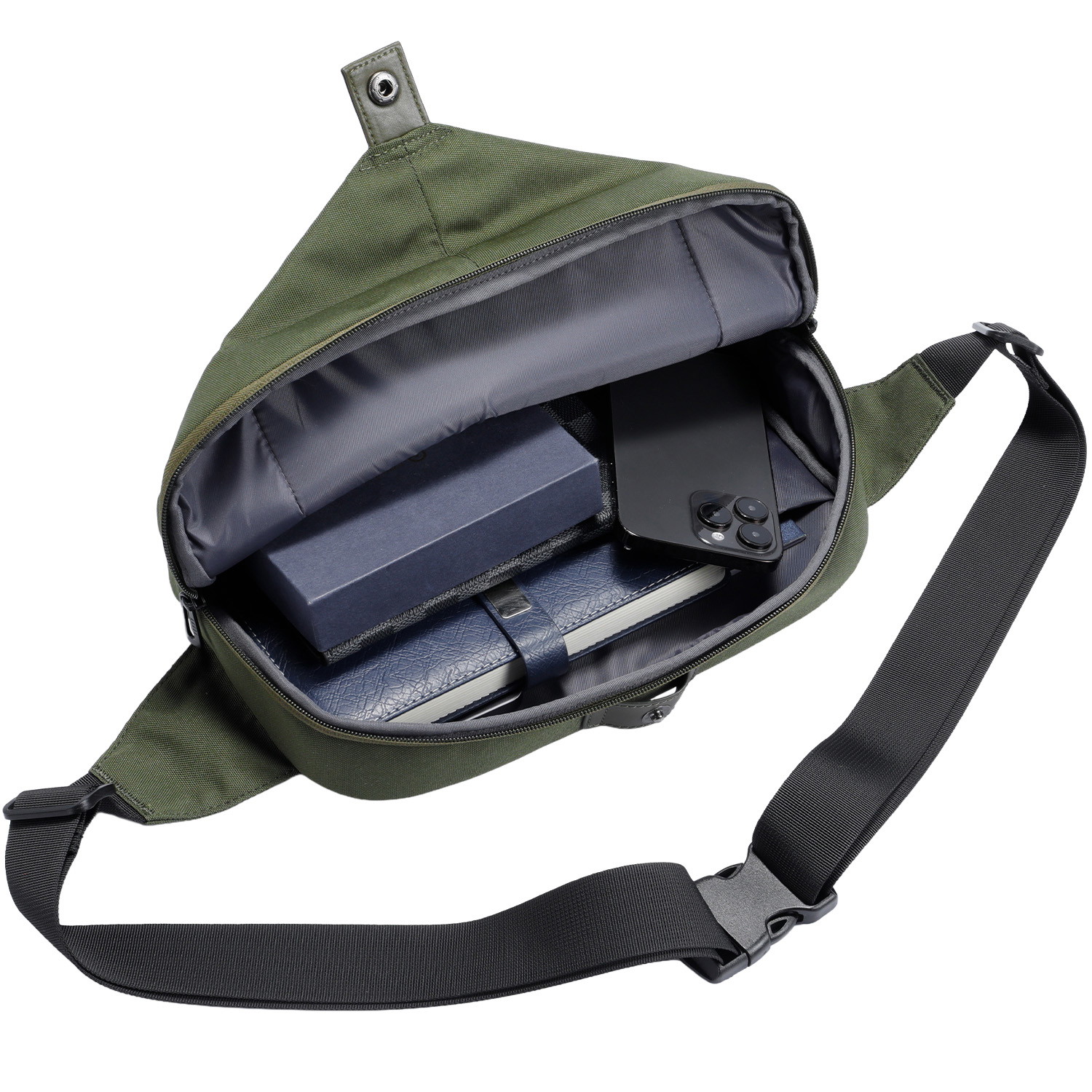Annox Ecosmart Sling Bag – Bolsa resistente al agua de material reciclado para patinete, monopatín y patines
