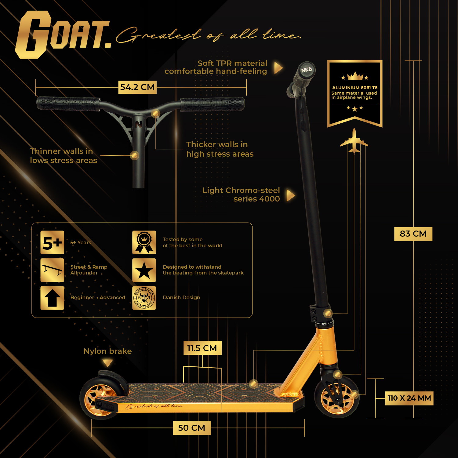 NKD GOAT Patinete Acrobático