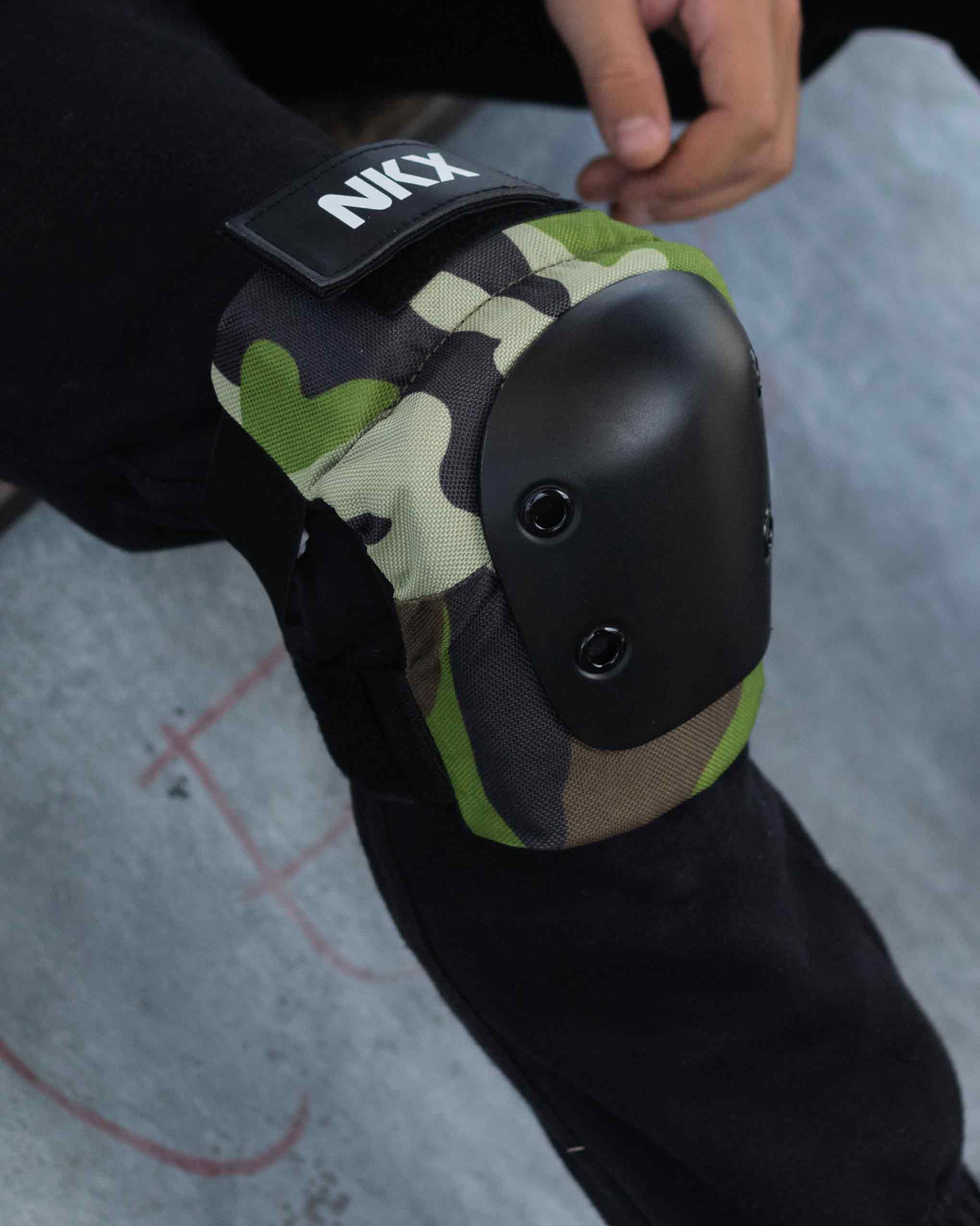 NKX 3-Pack Pro Protective Gear - Protectores de rodillas, protectores de codos y muñequeras