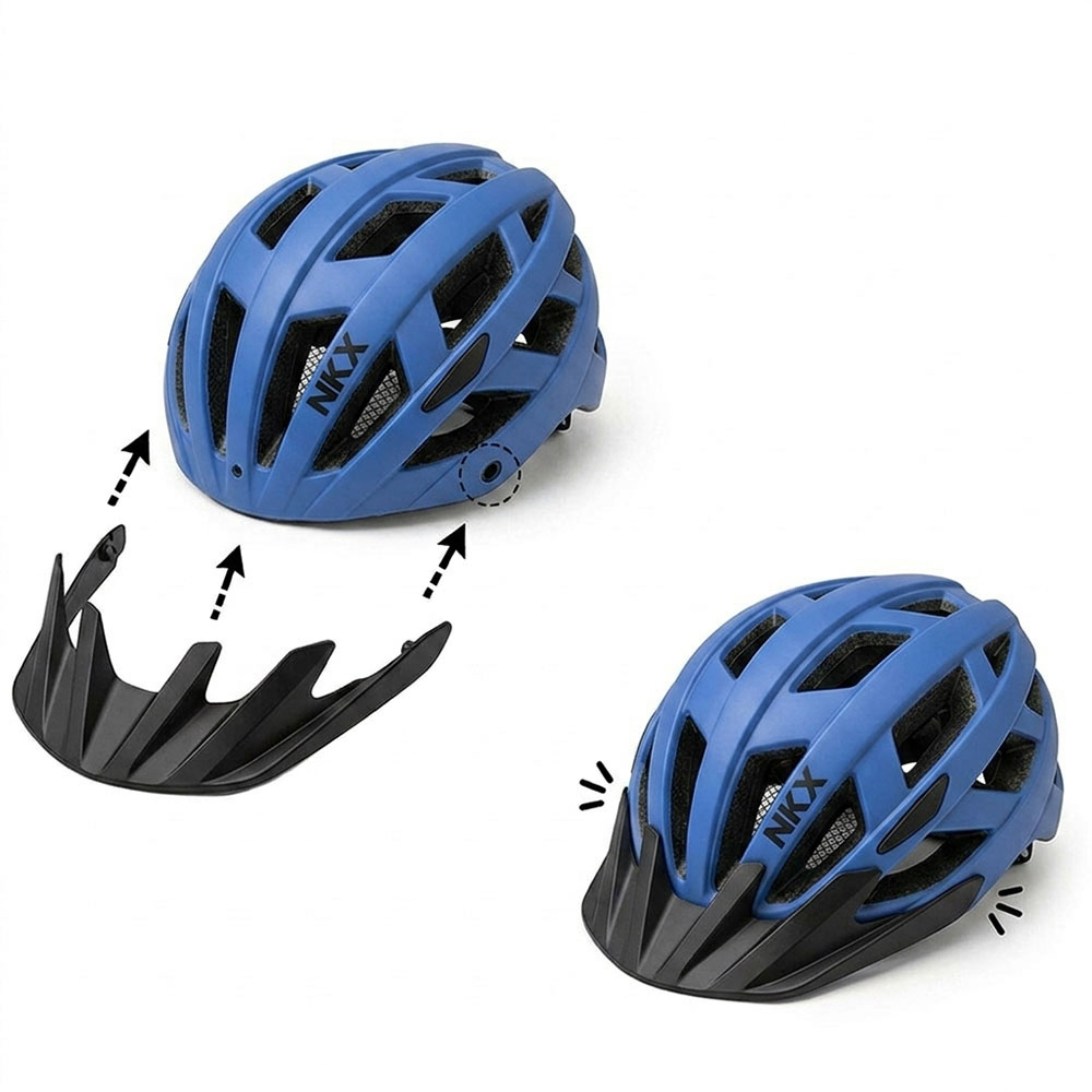 NKX City LED Casco de bicicleta con luz incorporada