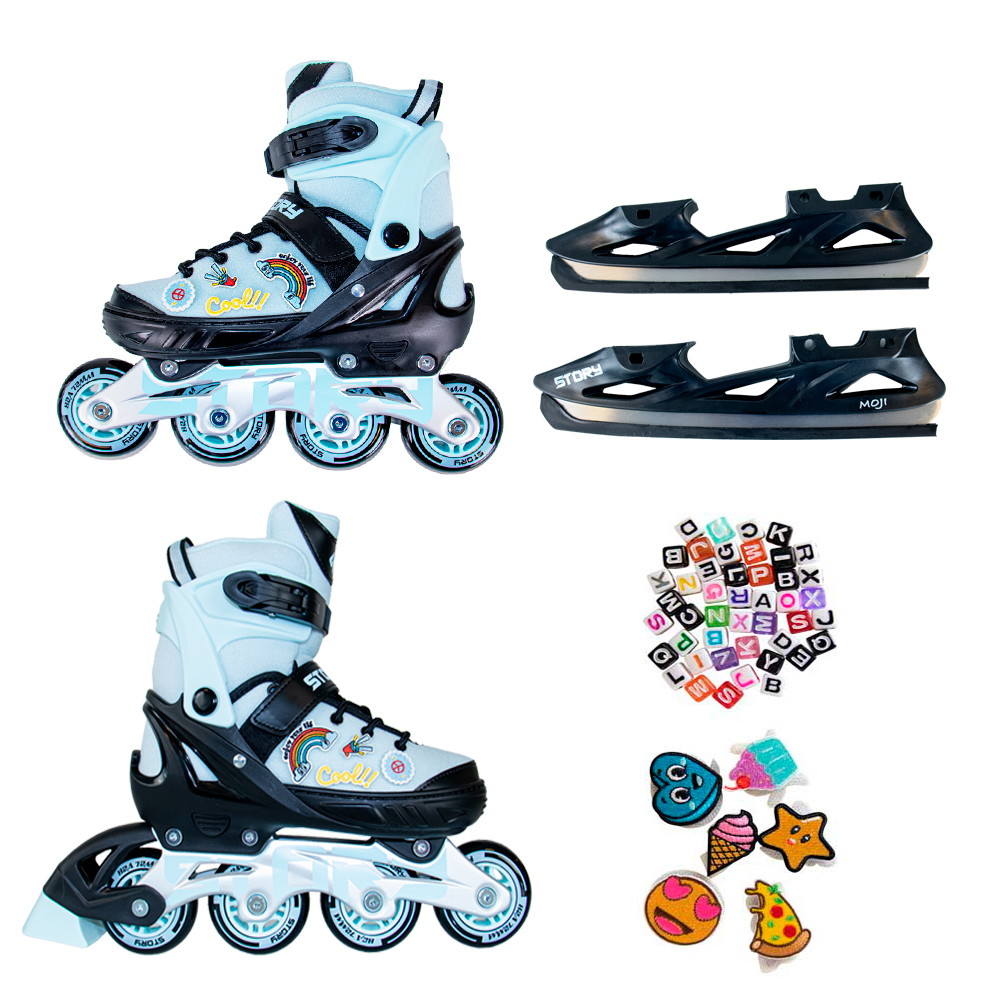 Patines en línea ajustables Story Moji
