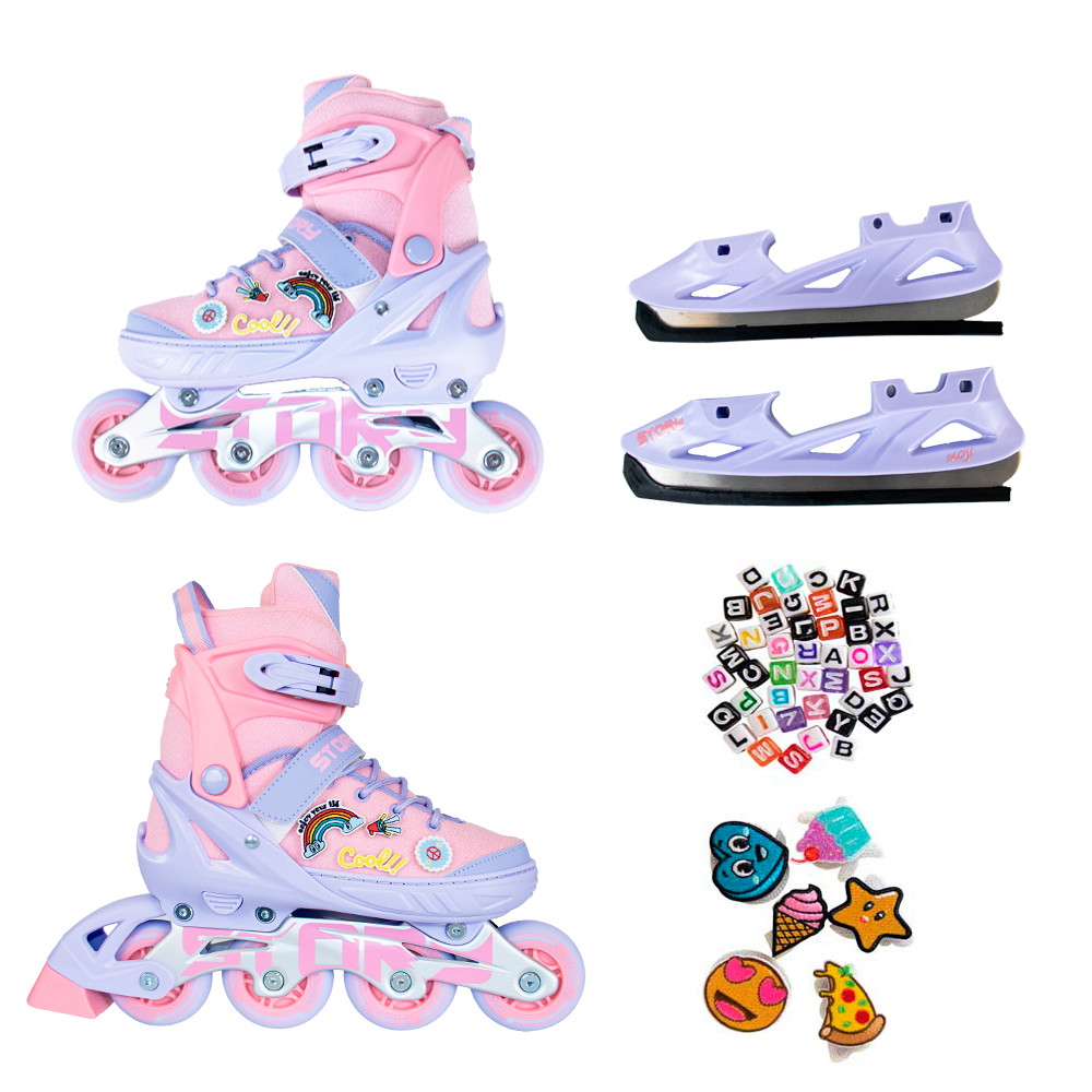 Patines en línea ajustables Story Moji