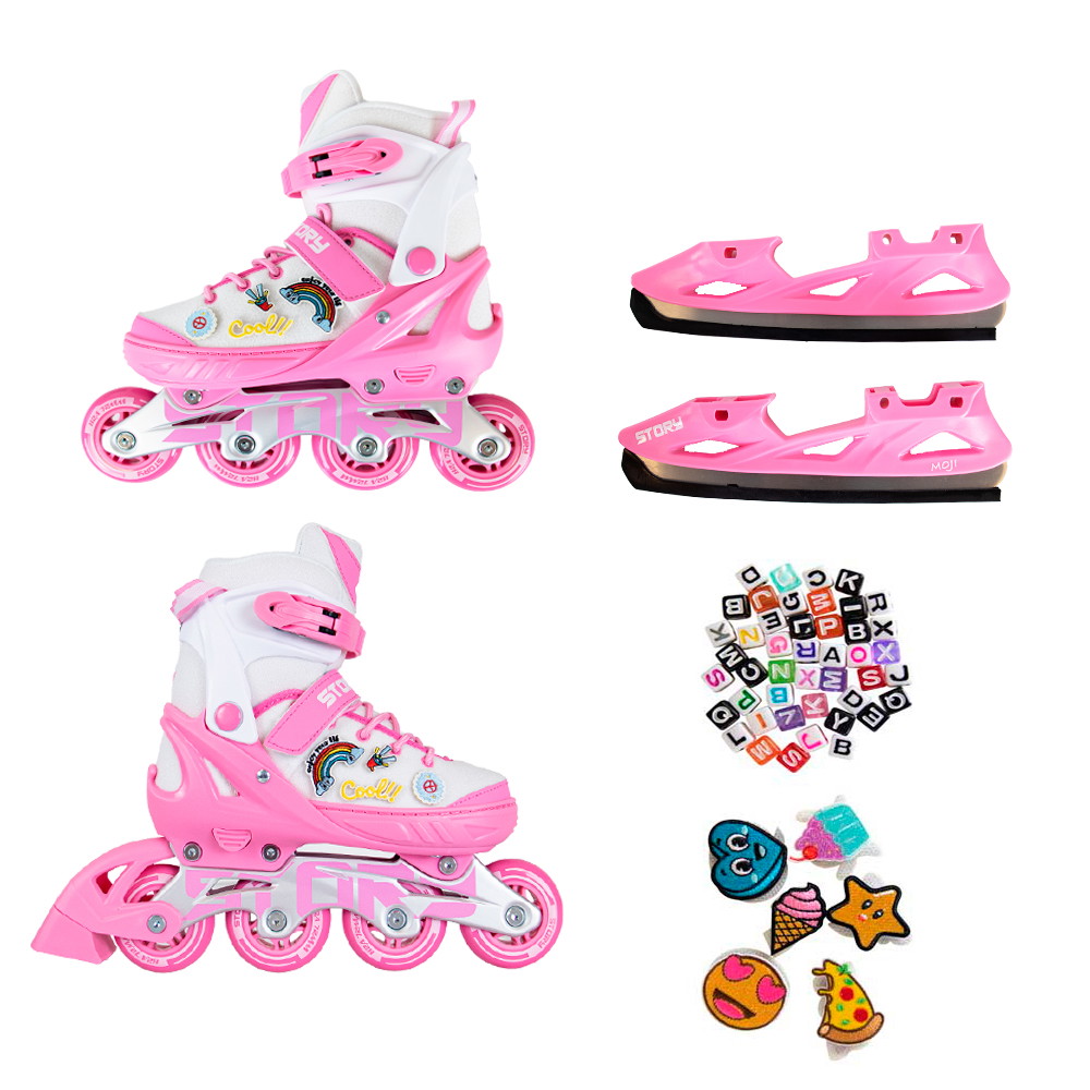 Patines en línea ajustables Story Moji