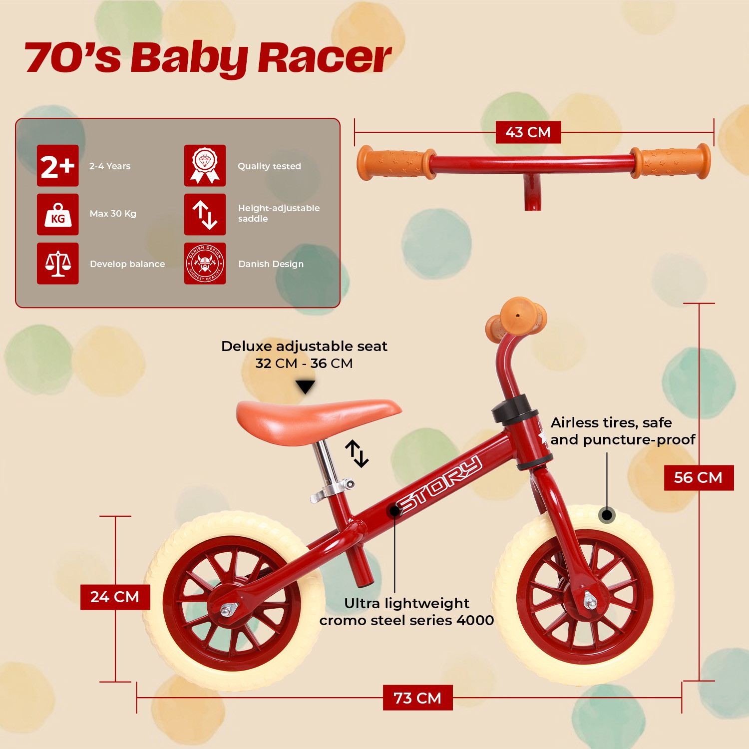 Story 70's Baby Racer Patinete Para Niños