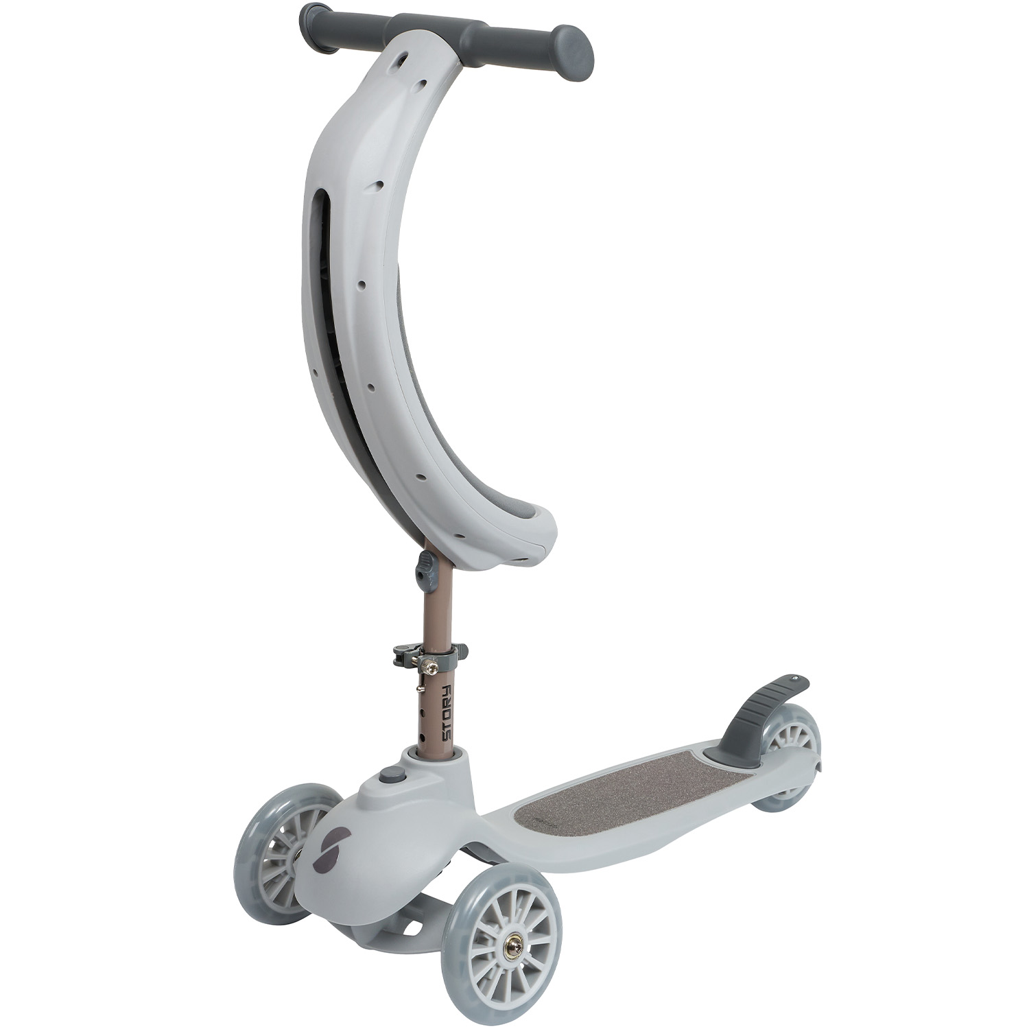 Historia 4EN1 patinete LED para niños de 3 ruedas