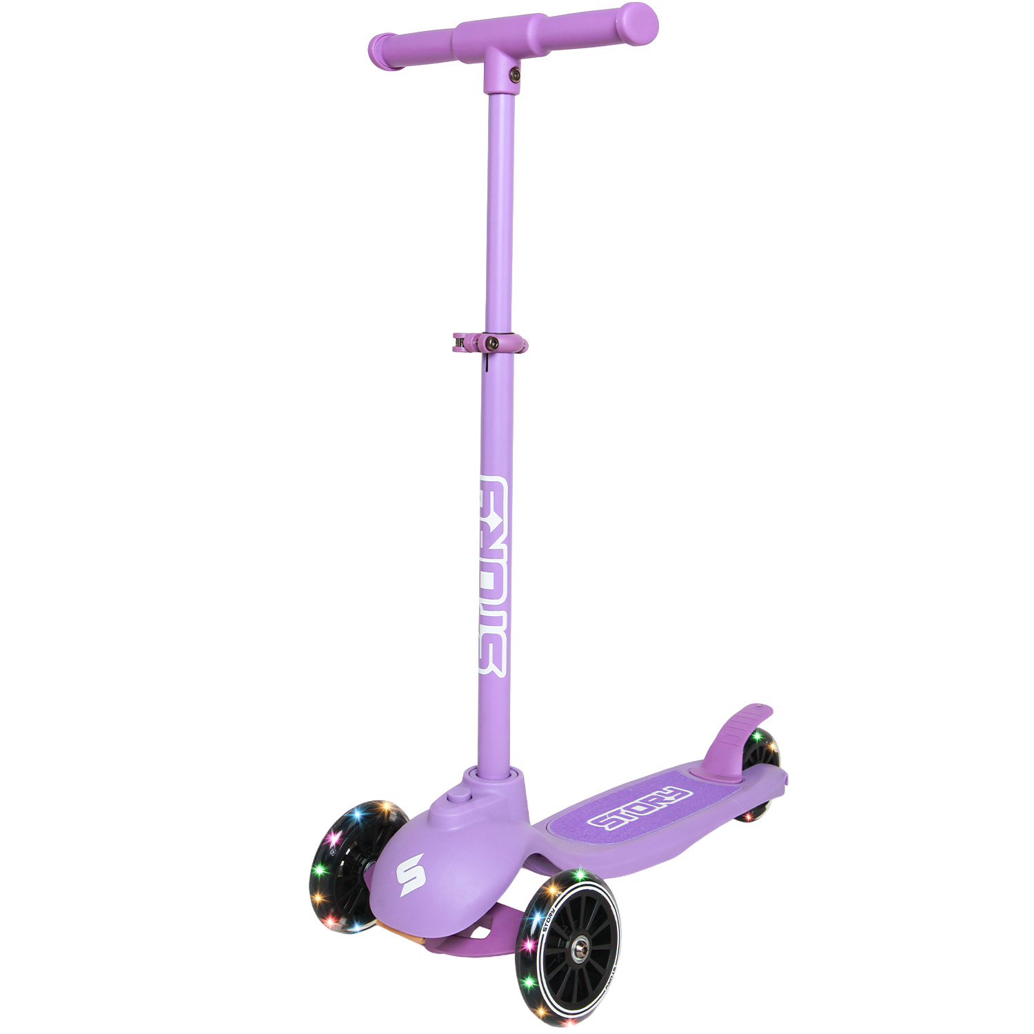 Historia 4EN1 patinete LED para niños de 3 ruedas