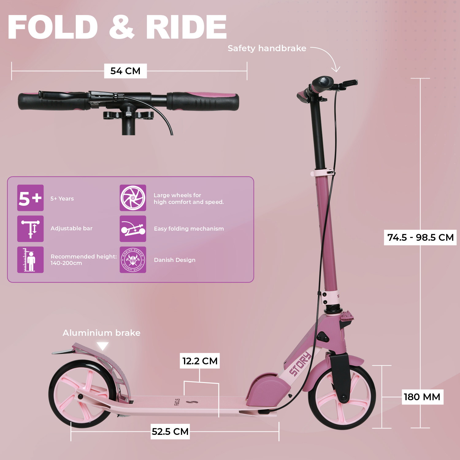 Story Fold & Ride – Patinete plegable