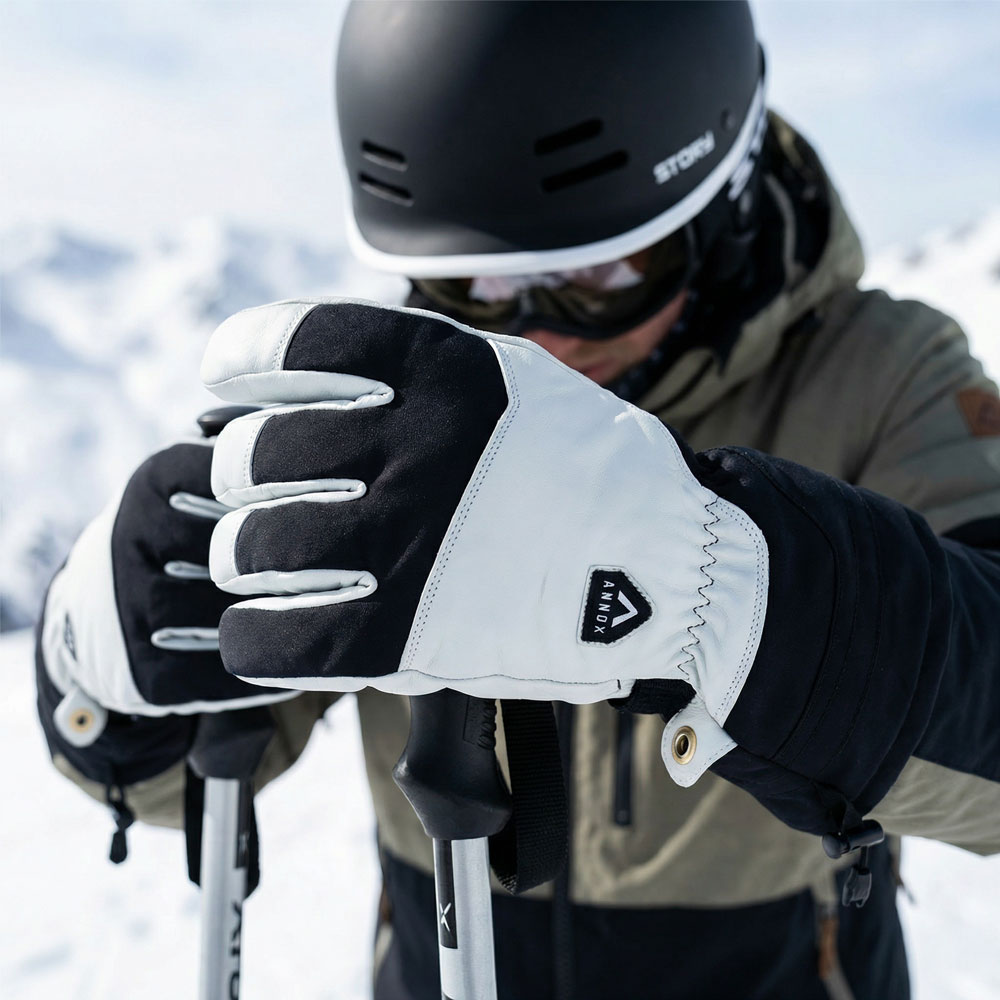 Annox Alpine Guantes de esquí de cuero