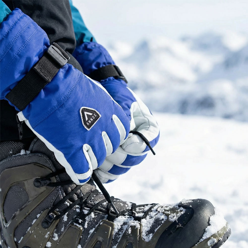 Annox Alpine Guantes de esquí de cuero