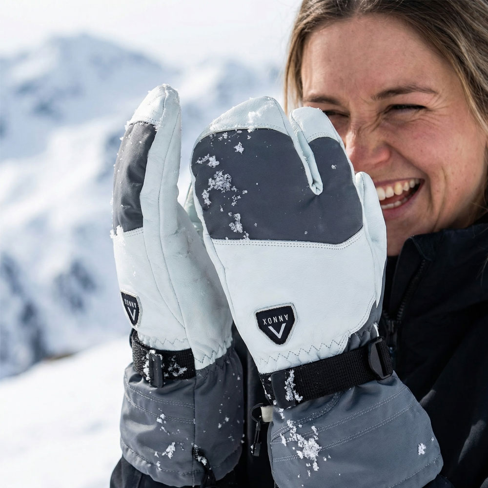 Annox Alpine Guantes de esquí de cuero