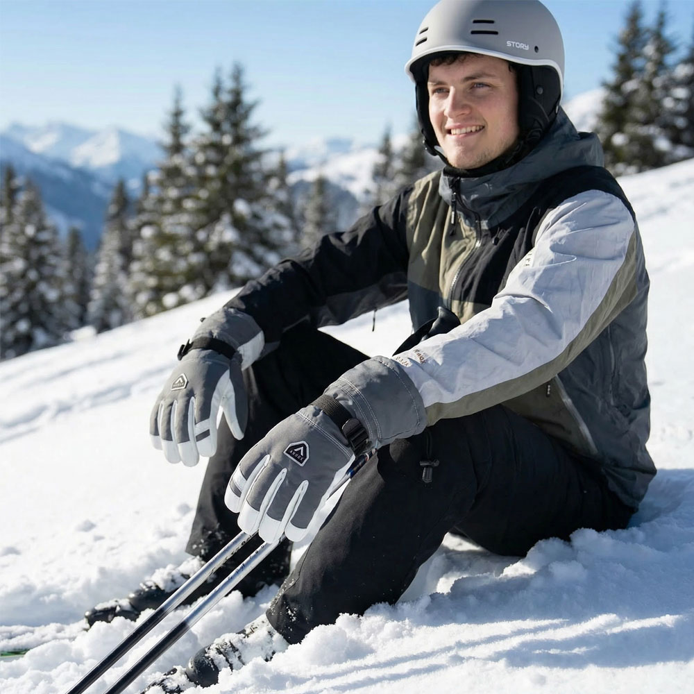 Annox Alpine Guantes de esquí de cuero