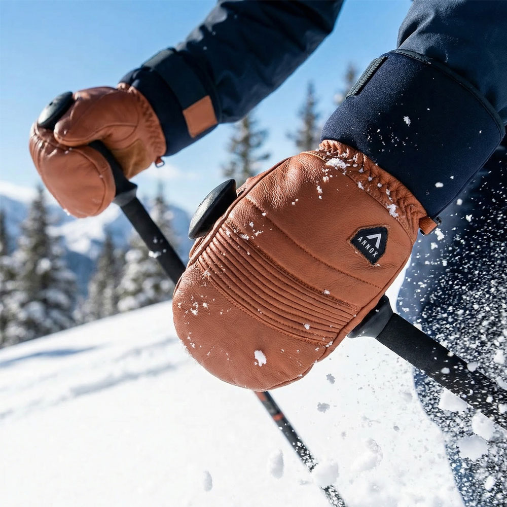 Annox Infinity Guantes de Esquí de Cuero
