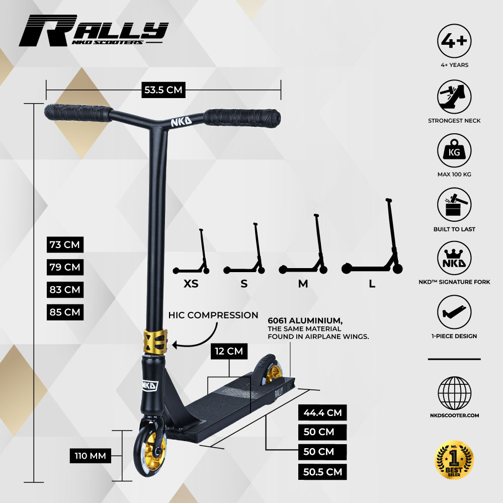Patinete de trucos NKD Rally