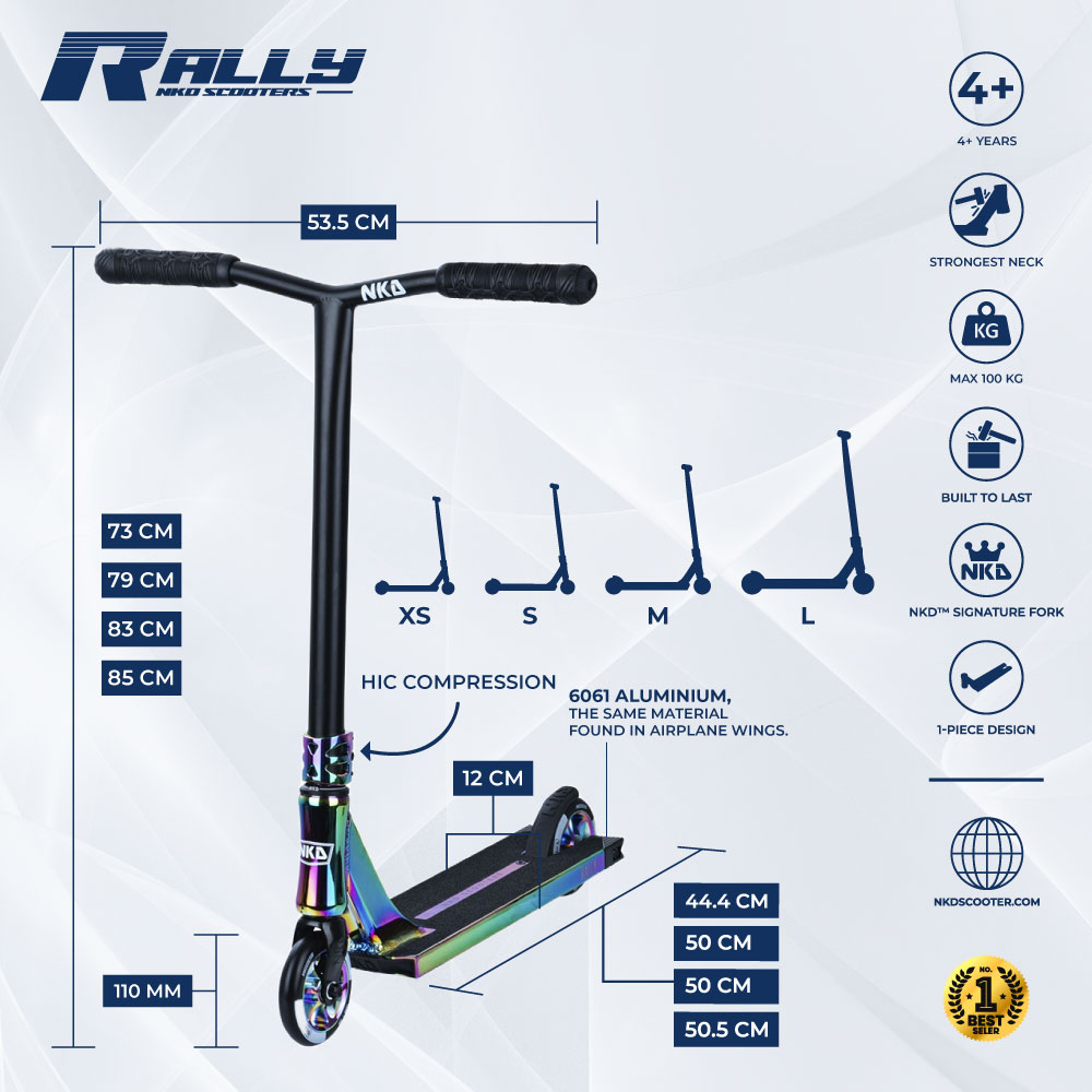 Patinete de trucos NKD Rally