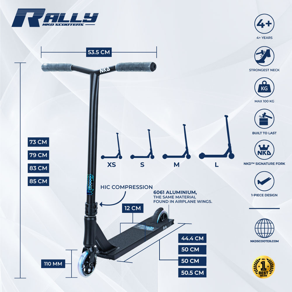 Patinete de trucos NKD Rally