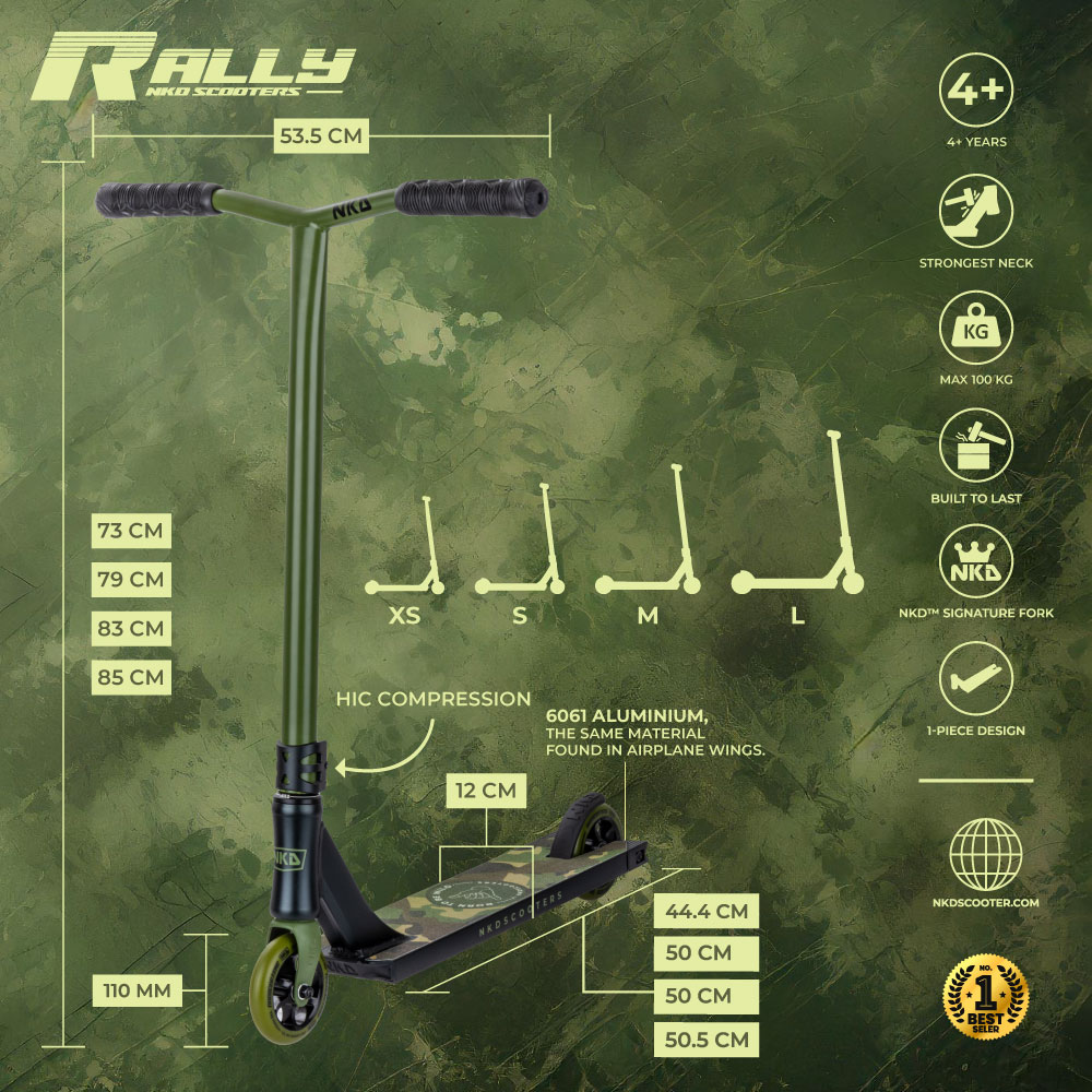 Patinete de trucos NKD Rally
