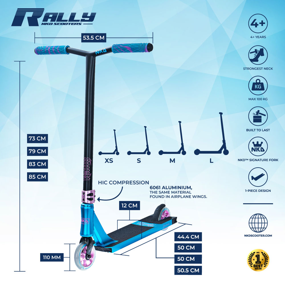 Patinete de trucos NKD Rally