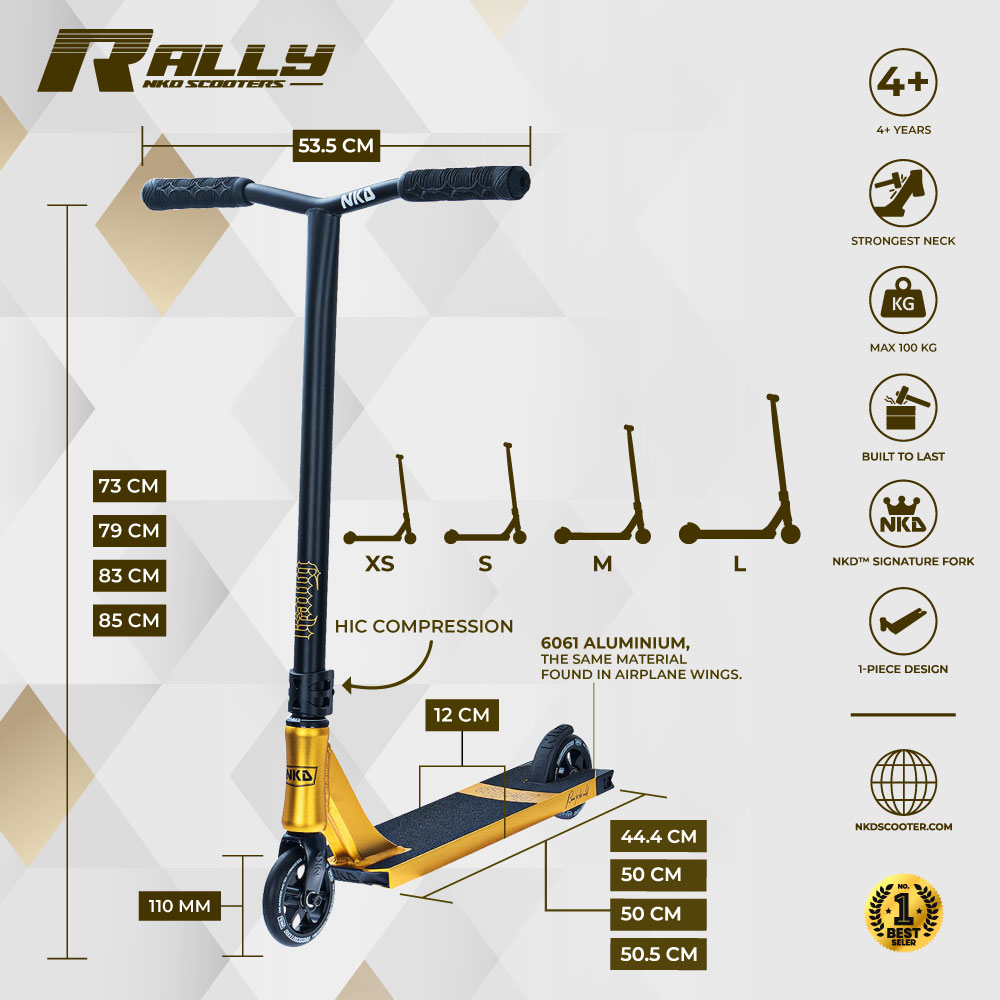 Patinete de trucos NKD Rally