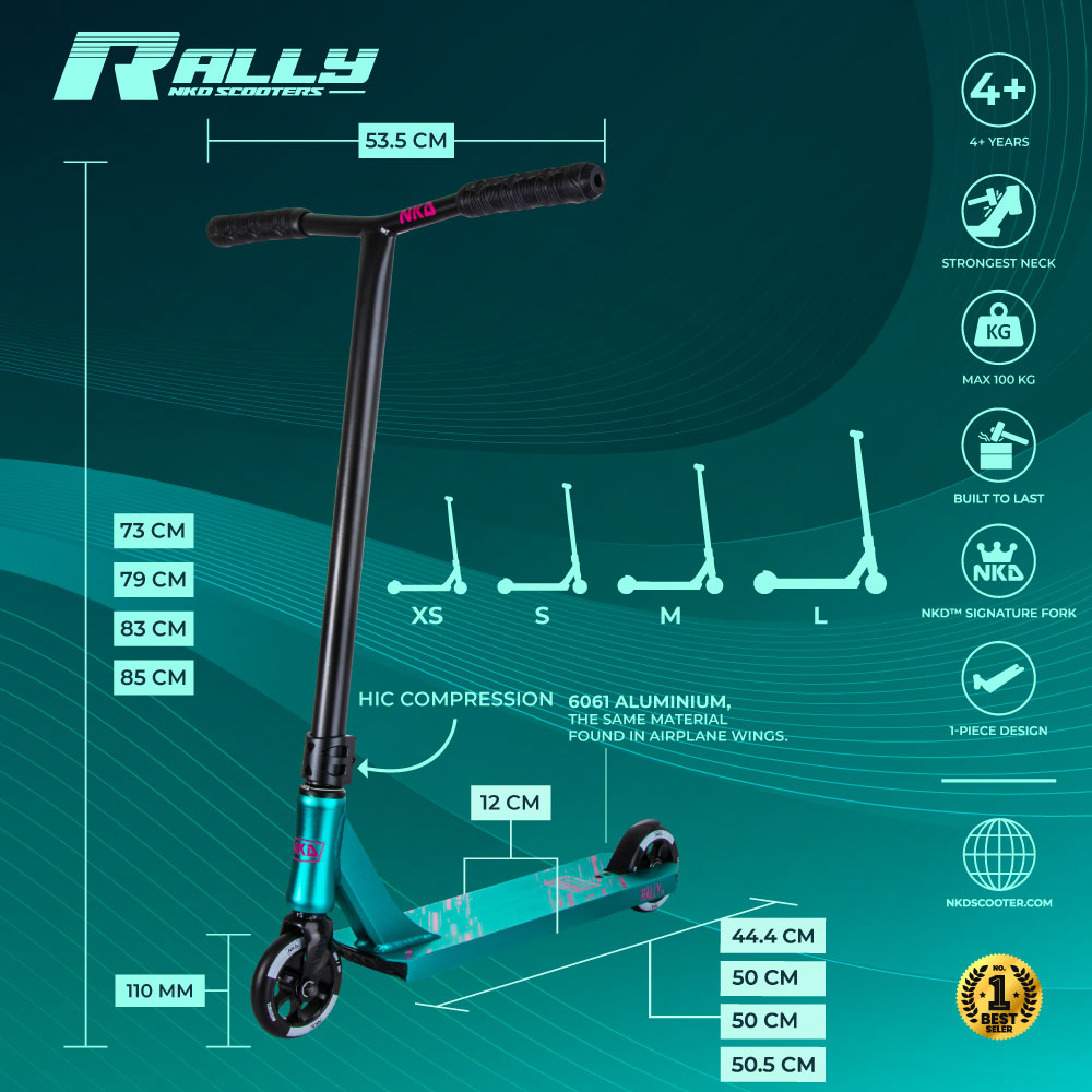 Patinete de trucos NKD Rally