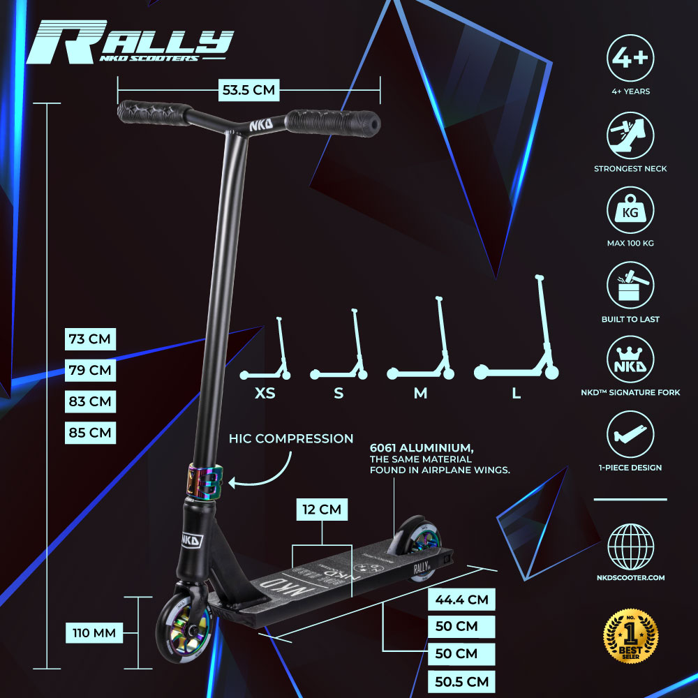Patinete de trucos NKD Rally