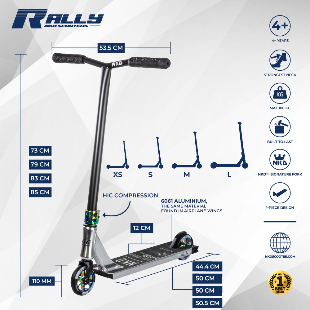 Patinete de trucos NKD Rally