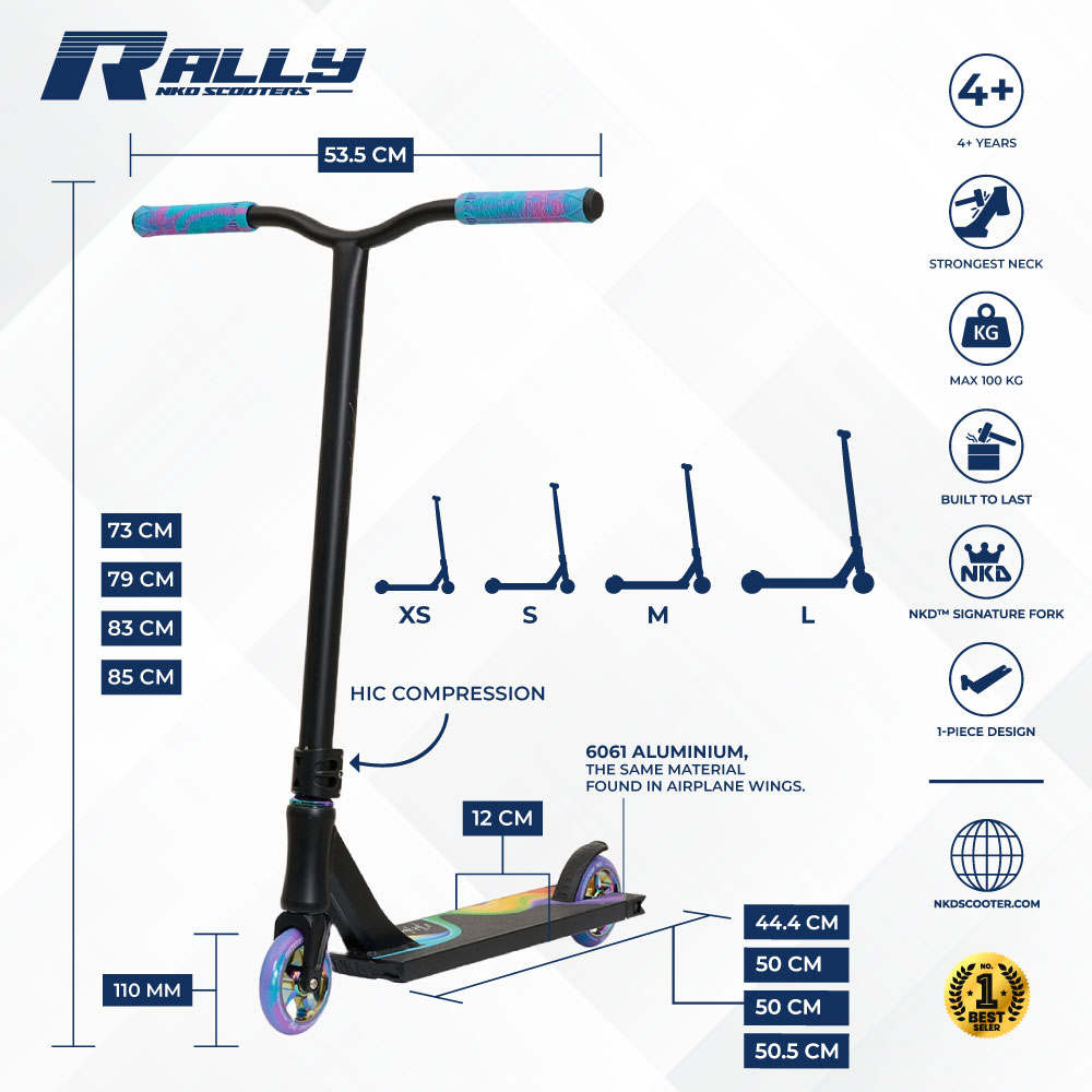 Patinete de trucos NKD Rally