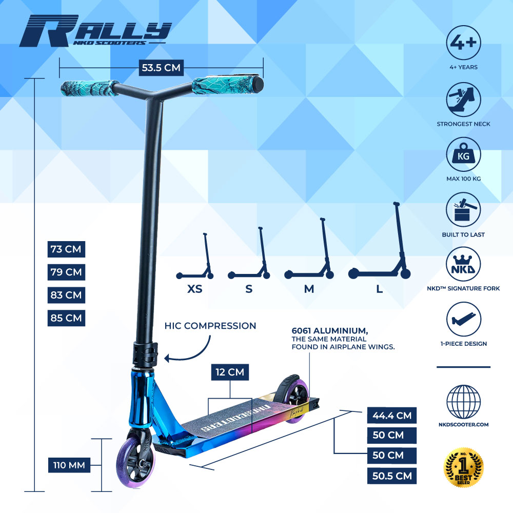 Patinete de trucos NKD Rally
