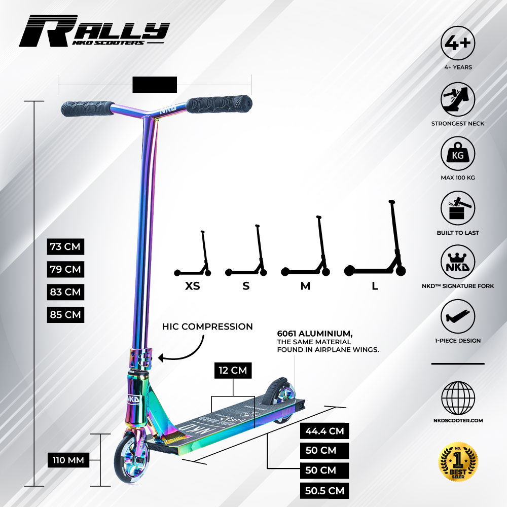 Patinete de trucos NKD Rally