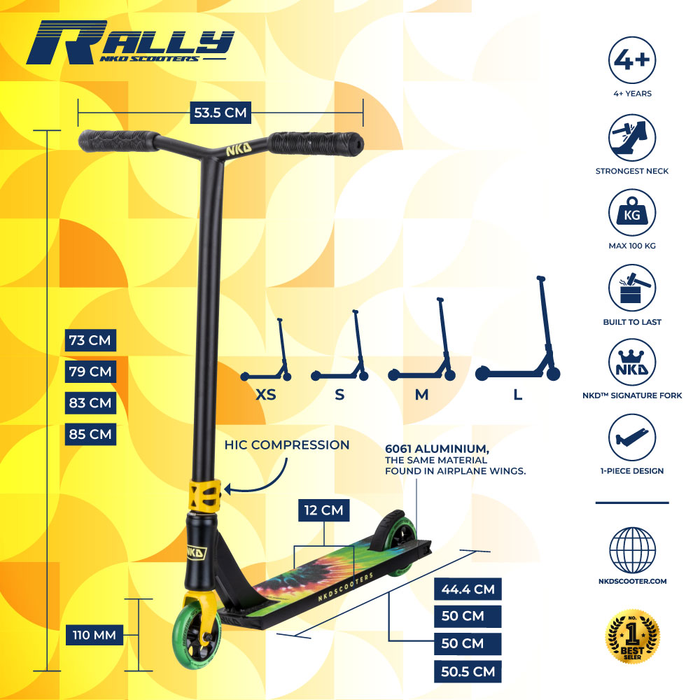 Patinete de trucos NKD Rally