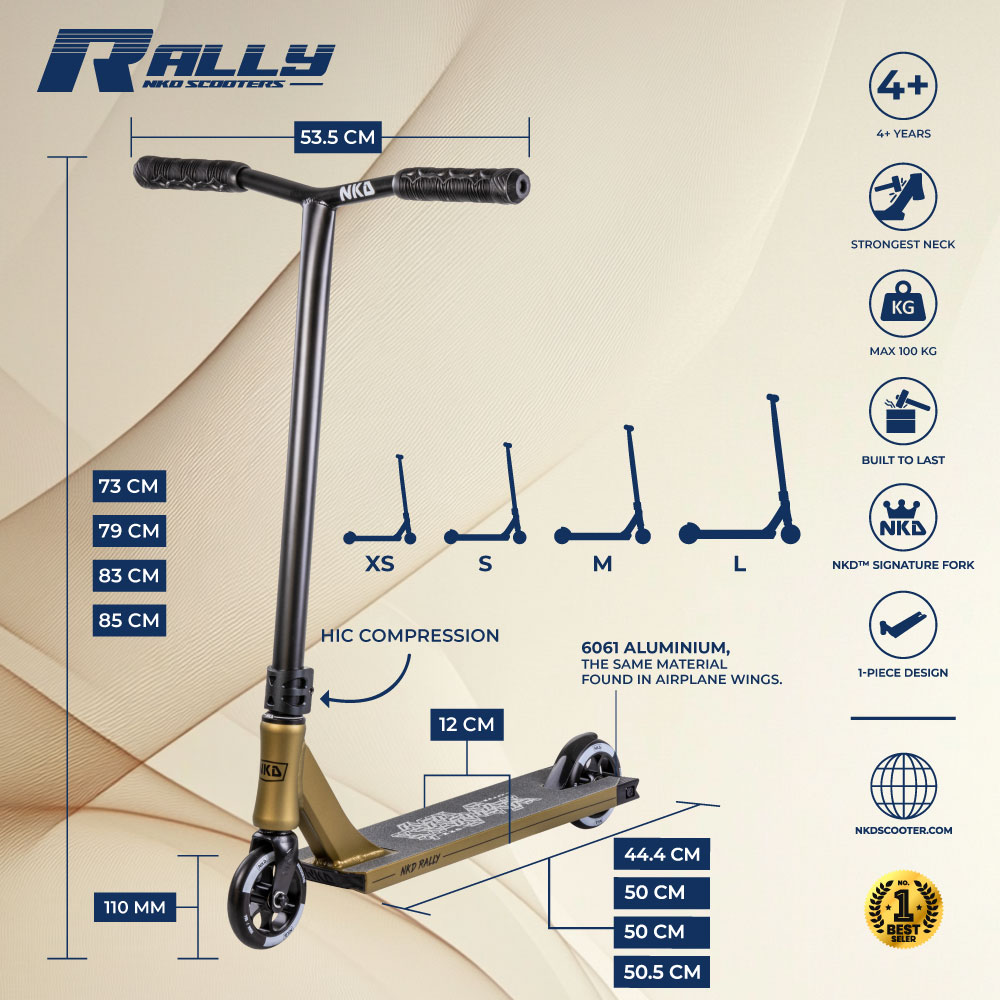 Patinete de trucos NKD Rally
