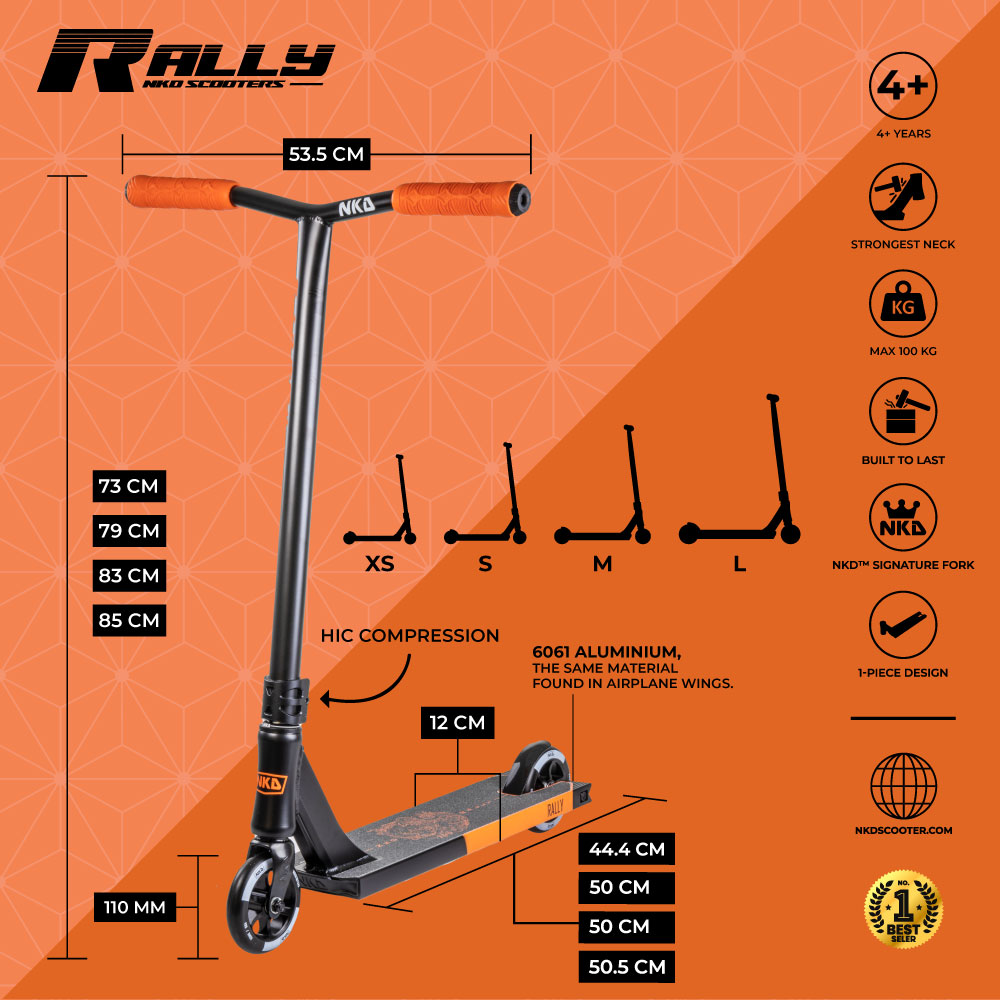 Patinete de trucos NKD Rally