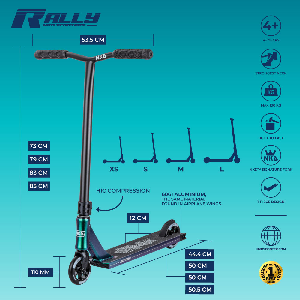 Patinete de trucos NKD Rally