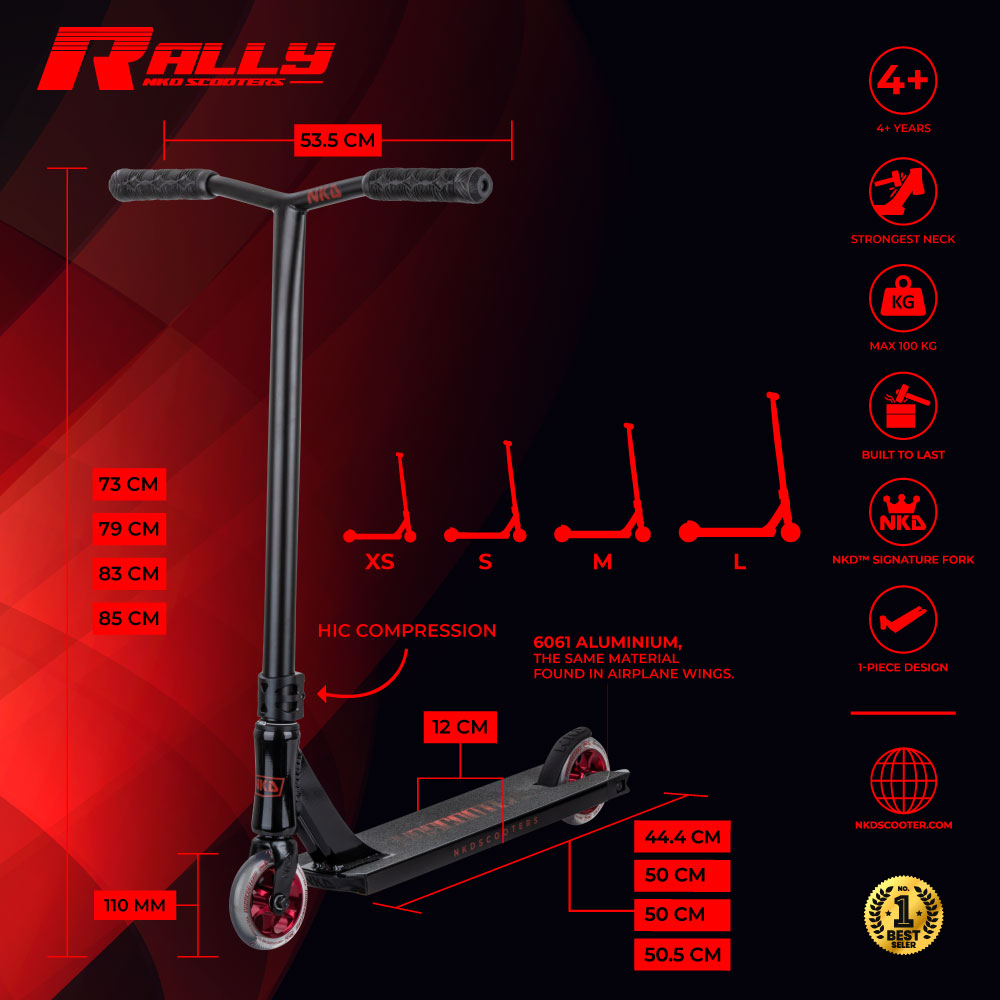 Patinete de trucos NKD Rally