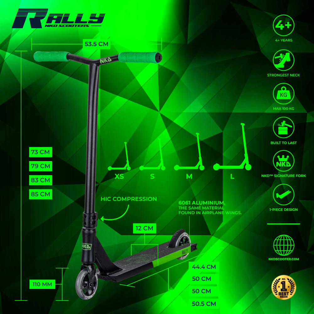 Patinete de trucos NKD Rally