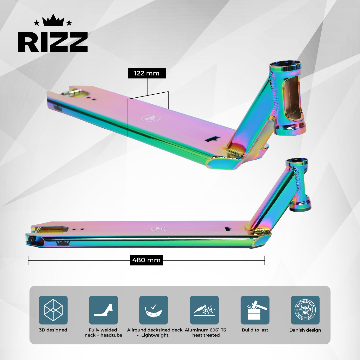 NKD Rizz Deck para Scooter Stunt
