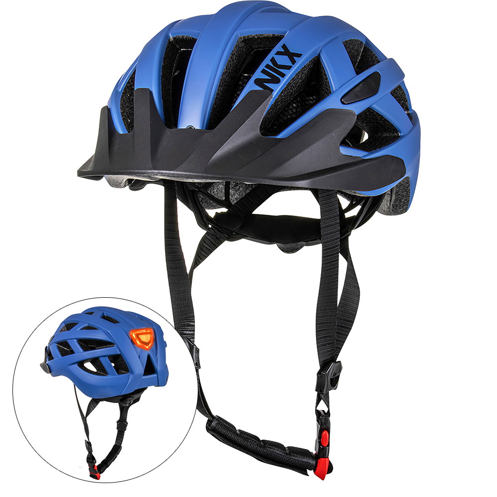 NKX City LED Casco de bicicleta con luz incorporada