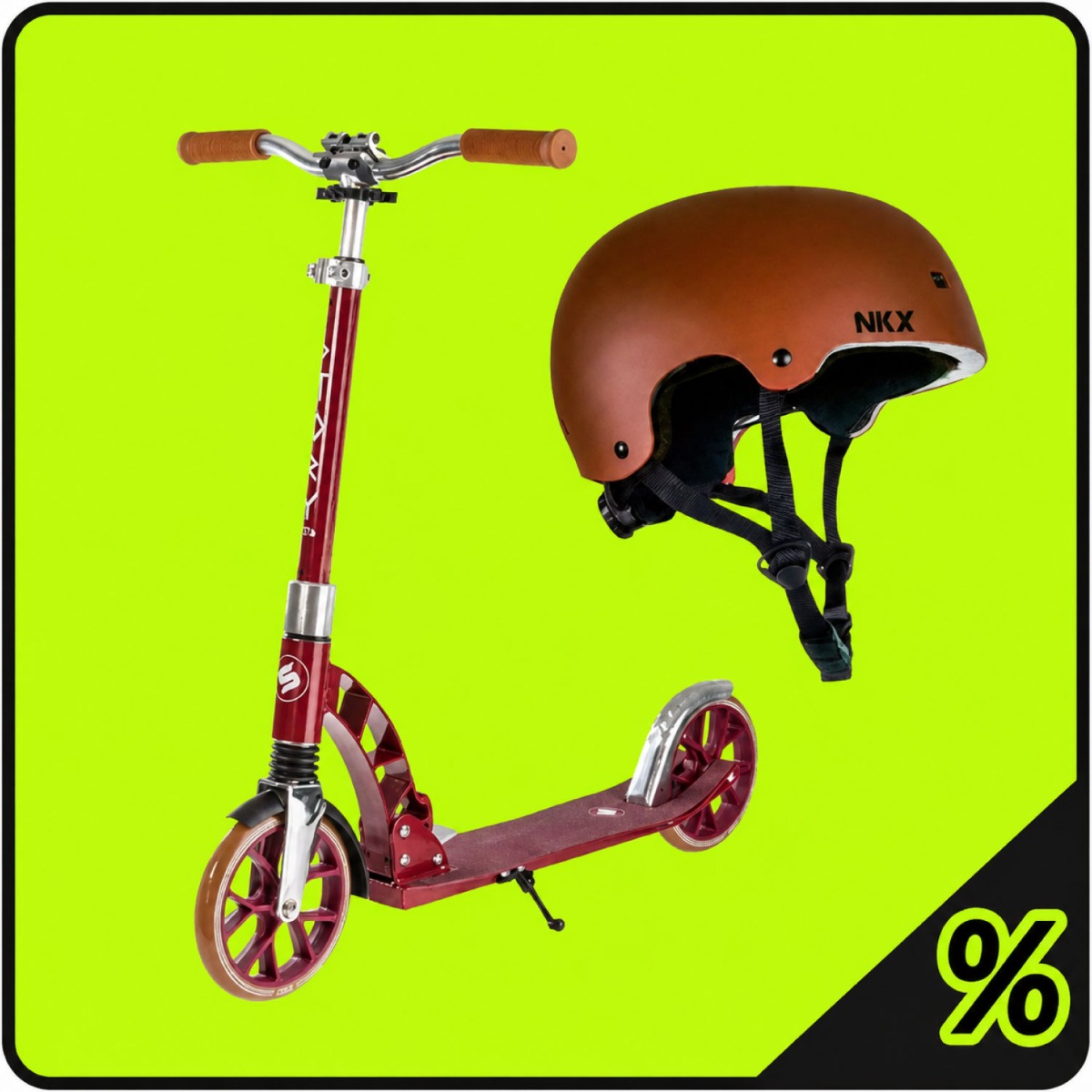10% Descuento Extra - Pack Patinete y Casco - Niños 5 - 12 Años