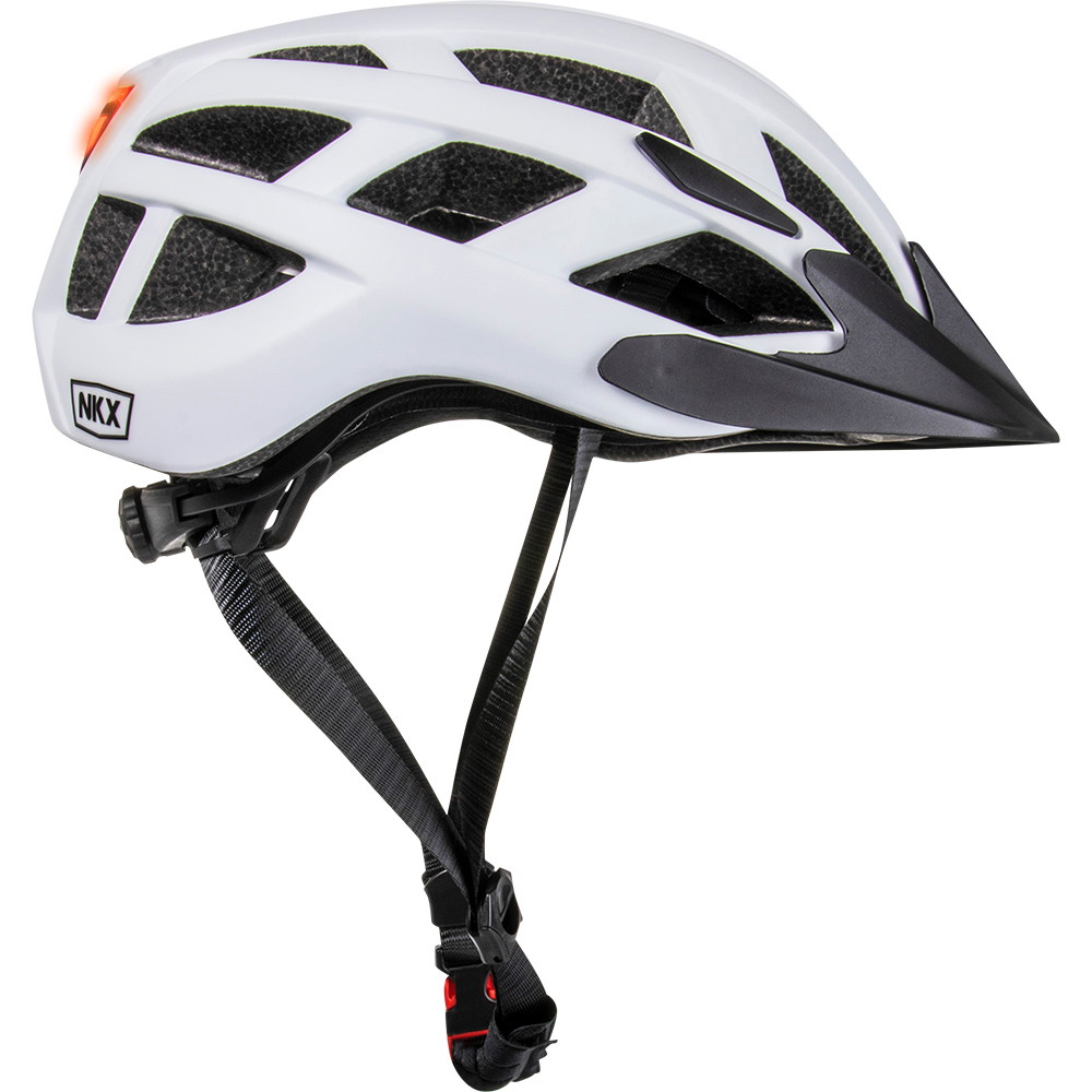 NKX City LED Casco de bicicleta con luz incorporada