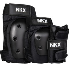 NKX 3-Pack Pro Protective Gear - Protectores de rodillas, protectores de codos y muñequeras