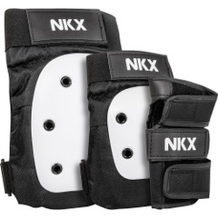 NKX 3-Pack Pro Protective Gear - Protectores de rodillas, protectores de codos y muñequeras