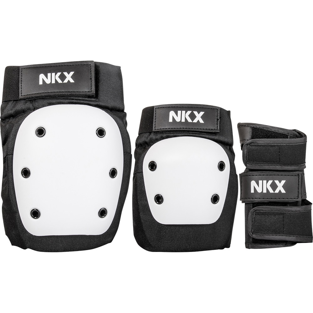 NKX 3-Pack Pro Protective Gear - Protectores de rodillas, protectores de codos y muñequeras