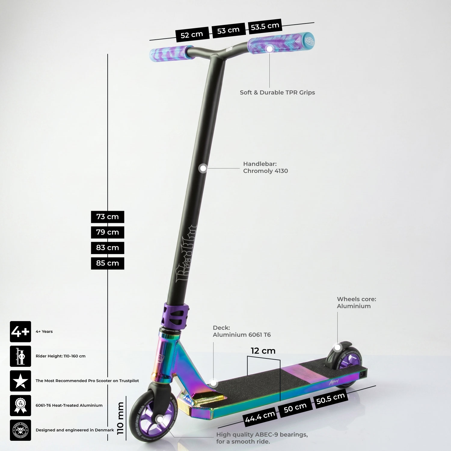 Patinete de trucos NKD Rally