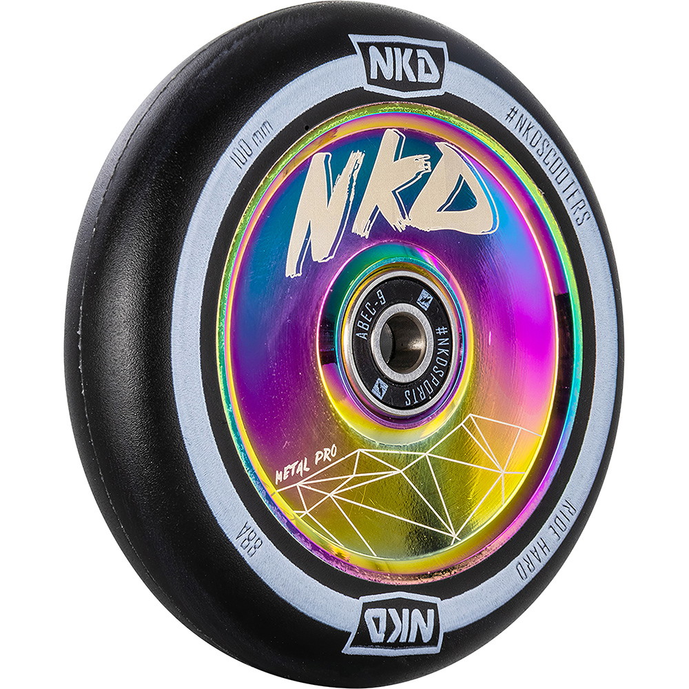 Rueda de patinete metálica NKD