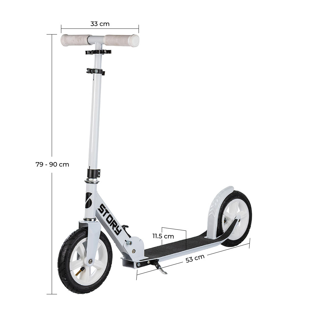 Scooter de empuje plegable Story Civic Comfort Air-wheels