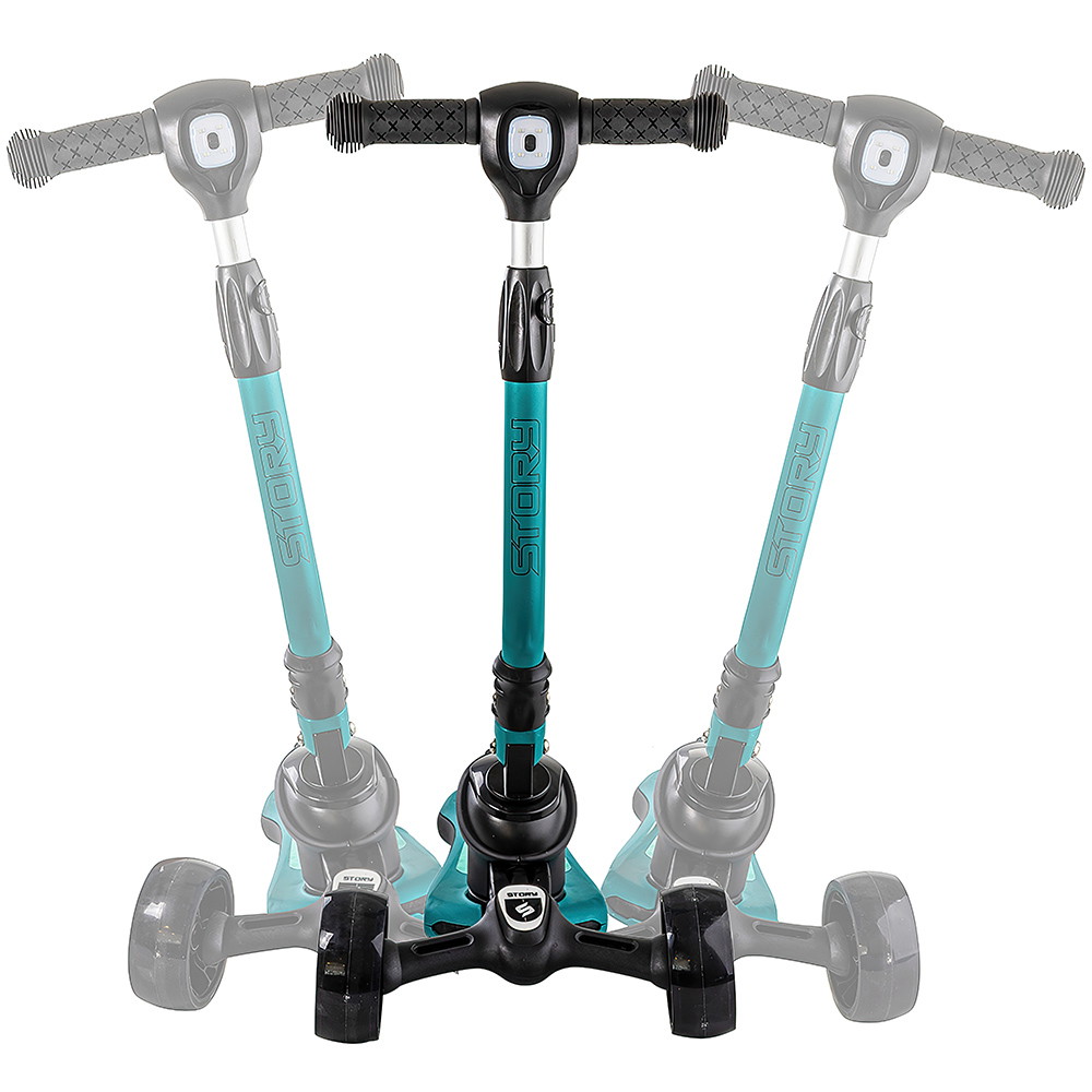 Patinete plegable de 3 ruedas LED para niños Story
