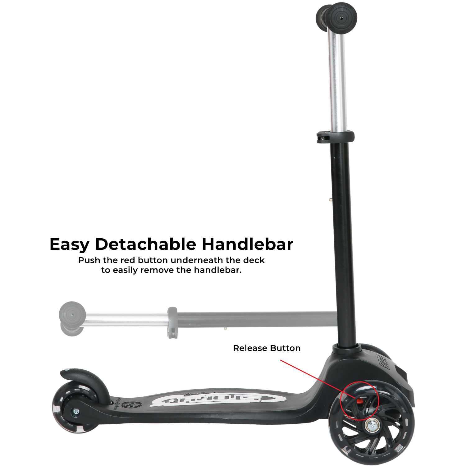 Scooter de niños LED Story MoveLite de 3 ruedas